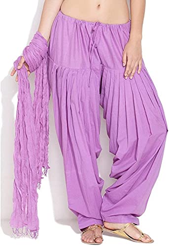 Selection Patiala Salwar, Harem Pants, Yoga Pilates Pants 100% Cotton Free Style (Lavender)