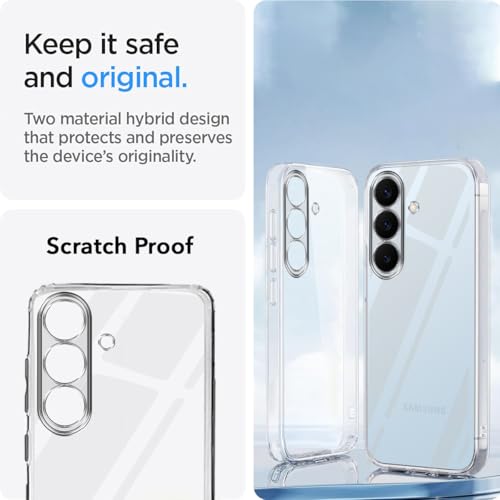 Image of Jkobi Silicone Back Cover Case for Samsung Galaxy S26 Plus (Clear Shockproof Case with Camera Protection | Soft and Flexible | Transparent)