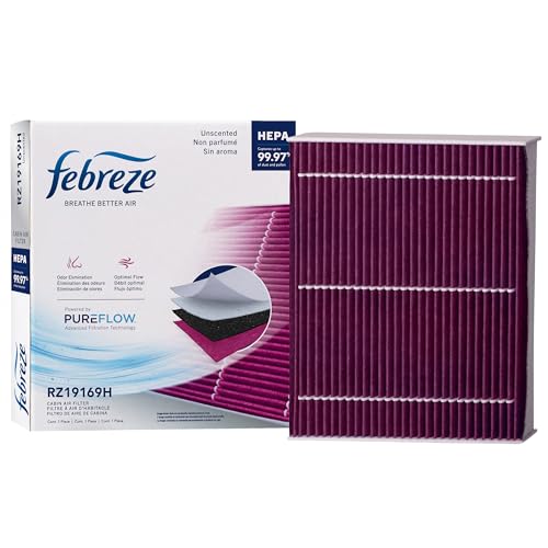 Febreze Odor Control HEPA Cabin Air Filter by PUREFLOW RZ19169H Fits 2020-2026 Ford Explorer 2.3L 3.0L Escape 1.5L 2.0L 2.5L Police Interceptor Utility 3.0L 3.3L Lincoln Aviator 3.0L
