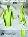 ANYOO Wasserdicht Radfahren Regen Poncho Portable Leichte Regenjacke Mit Kapuze Fahrrad Fahrrad Compact Regen Cape Wiederverwendbare Unisex für Backpacking Camping Outdoors