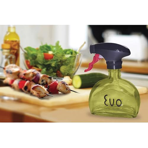 Evo Glass Oil Sprayer, Non-Aerosol For Olive Oil, Cooking Oils And Vinegars, Green, 6-Ounce Capacity, For Grilling, Roasting, Air Frying, Baking And Salad Prep by Evo Oil Sprayer - Image 7