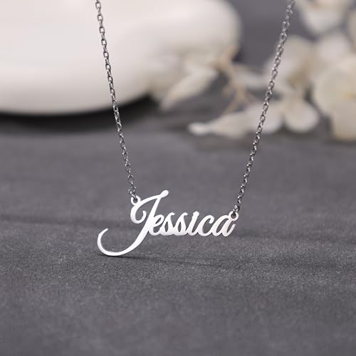 Custom Name Necklace Personalized Gifts for Women 18K Gold Plated Customized Necklaces with Name Birthday Nameplate Gifts for Her3