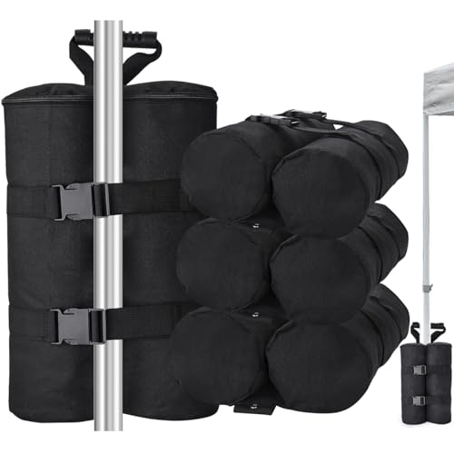 MOPHOEXII 240 lbs Canopy Weights Sand Bags Set of 4,1680D Heavy Duty Plus Size Canopy Weight Bags Pop up Canopy Tent, Instant Outdoor Sun Shelter, Patio Umbrella by MOPHOEXII - Used condition - US$34.28