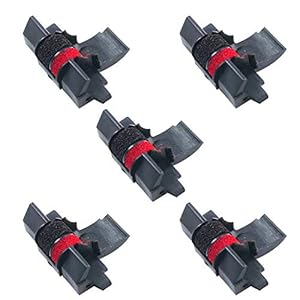 Cuasting Printerfield IR-40T (5 Pack) Compatibel Calculator Printer Linten Inkt Roller – Zwart & Rood