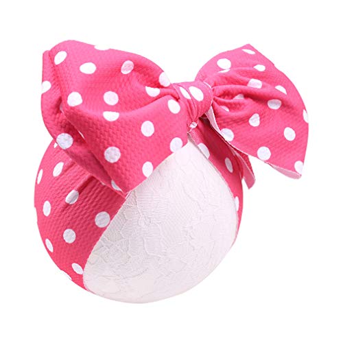 YanJie Baby Large Bows Headwrap Stretch Textured Fabric Top Knot Turban Headband Hair Accessories