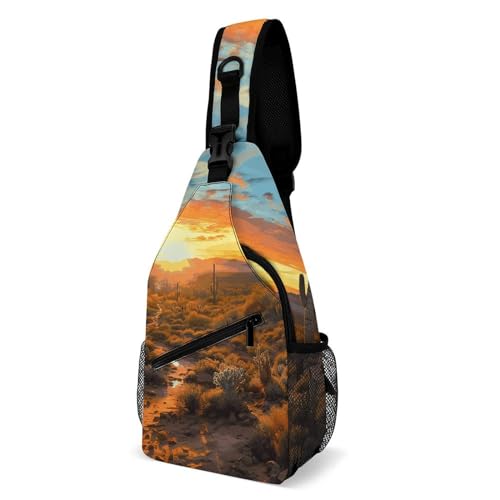 Bolso cruzado Saguaros para senderismo y viaje unisex miniatura 1