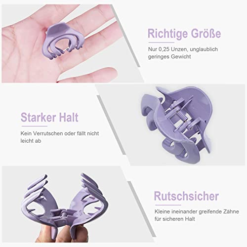 20 Stück Oktopus Haarklammern, FITDON 4cm Rutschfestes Haarspangen für dünn mittel Haar, Haarkrallen Spinnen Jaw Clips Haarstyling-Zubehör für Frauen Mädchen Kinder