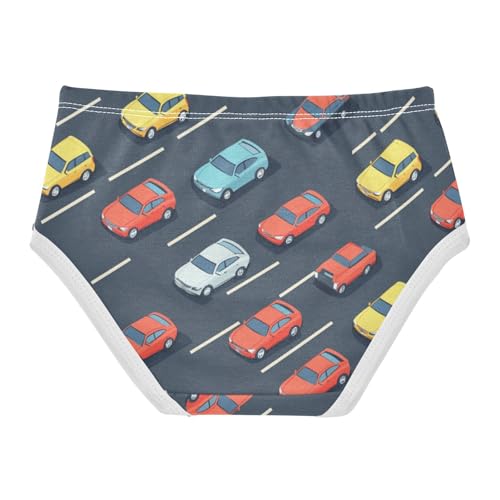 ZZKKO Road Cars Girls Underwear Toddler Panties for Girls Comfort Brief Size 2-8T2