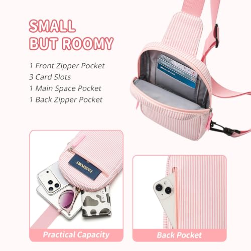 Image of Birthday Gifts for 8 9 10 11 12 Year Old Teens Girls Kids, Fanny Pack Crossbody Bag Sling Belt Bags Purse, Dorm Travel Essentials for Girls Fashion, Preppy Tween Teen Girl Gift Trendy Stuff