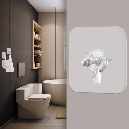 SITTELLA® Stainless Steel 5 Pieces Self Adhesive Heavy Duty Nail Photo Wall Hook No Drilling Installation for Use Inside Home & Kitchen