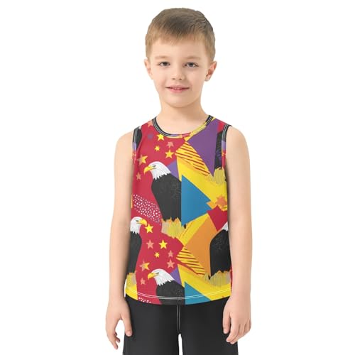 Boys' Tank Top Shirt Eagle Star Pattern Sleeveless T-Shirts2