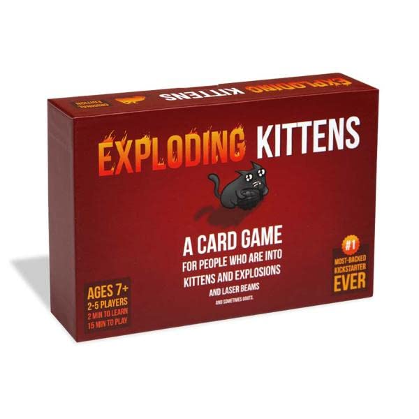 Toy Garage Exploding Kitten Card Game for Kids Adults Friends and Family Age 7 Years and up 2 to 5 Players (All Cards in Single Deck)