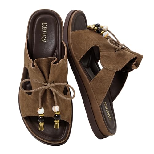 Image of UBFEN Womens Slides Comfortable Slip On Sandals