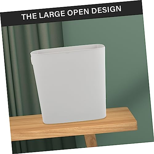 Caneca de basura plástica estrecha para cocina y baño miniatura 6