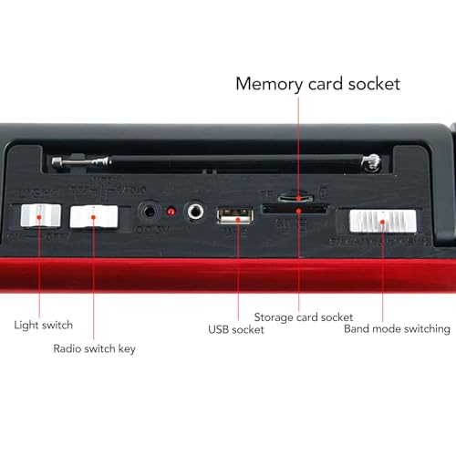 Radio Retro Diyeeni con Bluetooth y FM AM SW, Batería 6h miniatura 7
