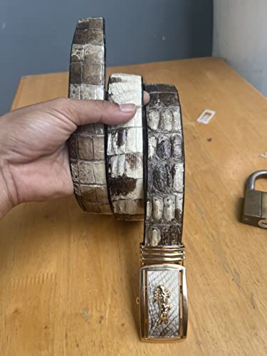 Genuine Alligator NATURAL belly leather belts buckle for men, real crocodile original skin Men's belt2