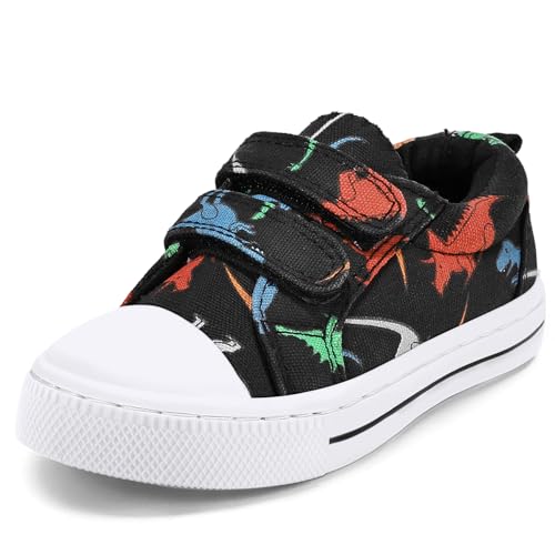 Image of K KomForme Toddler Shoes, Hook & Loop Canvas Sneakers for Boys and Girls | Slip-on, Lightweight, Comfortable