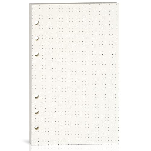 Bidponds A6 Gepunktetes Papier Nachfüll-Inlay, 80 Blatt