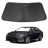 Windshield Sun Shade Custom Fit 2018-2024 Toyota Camry LE XLE Hybrid SE XSE Sedan Accessories Front Foldable Window Sunshade