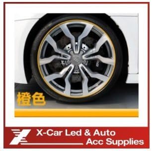 Amazon 8メートル車オートバイホイールハブタイヤステッカー車の装飾ストリップホイール リム保護ケアカバーカーアクセサリー車スタイリング オレンジ ステッカー デカール 車 バイク Amazon 8メートル車オートバイホイールハブタイヤステッカー車の装飾ストリップホイール リム保護ケアカバーカーアクセサリー車スタイリング オレンジ ステッカー デカール 車 バイク