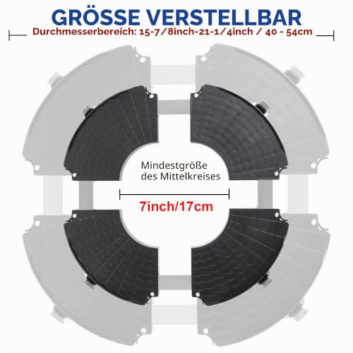 W B D WEIBIDA Schwerlast Rollbrett Pflanzen, Pflanzenroller Rund Outdoor – Ansicht 4