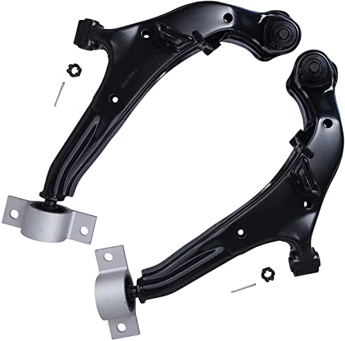 Image of Detroit Axle - 10pc Front End Suspension Kit for 2000-2003 Nissan Maxima, 2000-2001 INFINITI I30, 2002-2004 I35, 2 Lower Control Arms w /Ball Joints 2 Sway Bars 4 Tie Rods 2 Boots Replacement