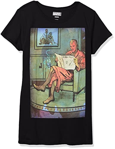 T-shirt Marvel fille coupe droite Relax Vision en tissu respirant