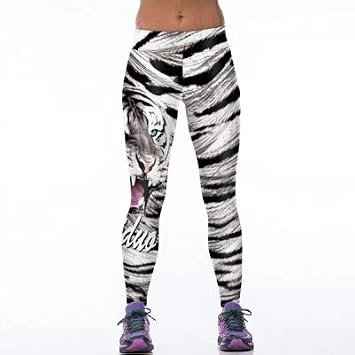 Amazon.com: DeemoShop Creative Funny. Leggins para mujer con estampado de  tigre en 3D, Leggins para fitness, sexy y nuevo, 12 estilos, elástico,  transpirable, transpirable : Ropa, Zapatos y Joyería