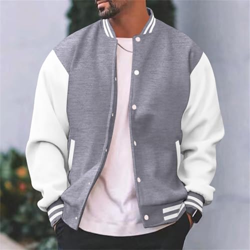 Fxbar Men's Varsity Baseball Jacket Causal Slim Fit Varsity Letterman Baseball Coat Mens Bomber Jackets3