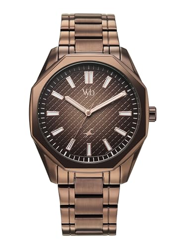 Image of Fastrack Vyb Quest with Quartz Analog Brown Dial Brown Zinc Alloy Strap Watch for Men - FV30042QM01W
