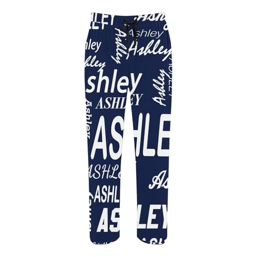 Custom Pajama Pants for Men Women, Personalized Funny PJ Pants Pajama Bottoms Sleepwear Gifts Design with Name Text4