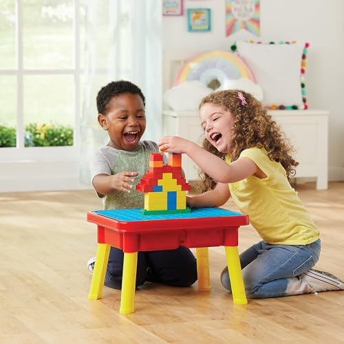 Toddler Sensory Kids Table with Lid | Sensory Bin | Kidoozie | Mega Block Compatible Lid | Indoor Outdoor Use , Red, G02521 17 x 12.5 x 11 inches — view 7