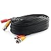 Postta BNC Video Power Cable (4 Pack 25 Feet) Video Security Camera Cable Wire with Eight Connectors for CCTV DVR Surveillance System
