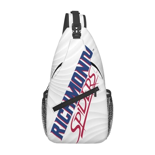 Richmond Spiders Logo Small Crossbody Backpack Sling Bag For Men Women Mini One Shoulder Chest Bags Gym Sport Travel Hiking Daypack