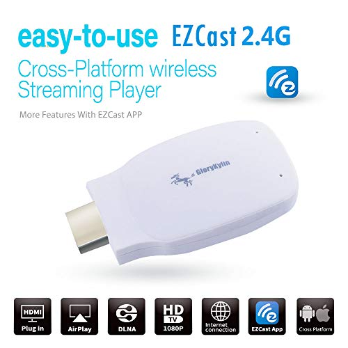 EZCast 2.4G TV Dongle 1080p Miracast/DLNA/Airplay WiFi High Speed Wireless HDMI Display Receiver