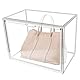 PLECUPE Acryl Vitrine Transparenter Aufbewahrungsbox 36x28x22cm, Acrylbox, Schaukasten Acryl, Schuhboxen Stapelbar, Plexiglas Box für Handtaschen Aufbewahrung Buch Schaukasten Vitrine