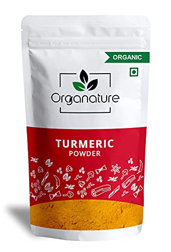 Image of Organature Organic Turmeric Powder Haldi Powder | High Curcumin Content Haldi Powder | Immunity Booster - Pack of (350 Grams)