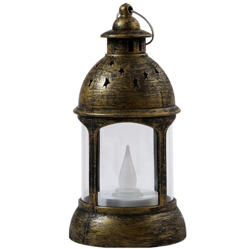 Farol decorativo para velas, estilo vintage, portavelas vintage para el hogar, mesa, patio, boda rústica, estante de porche