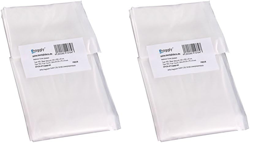 Housse de matelas 140 cm haggiy lot de 2 sacs de rangement de déménagement sans odeur