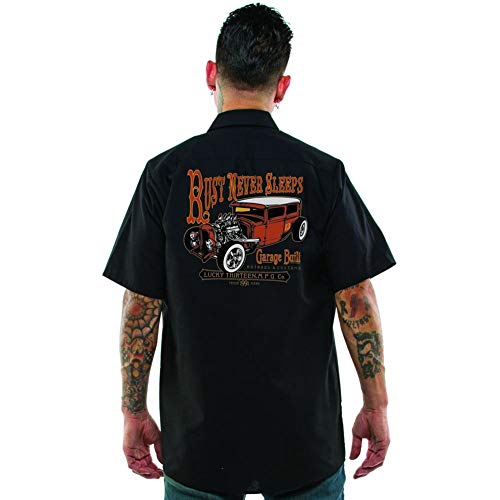 Men's The Rust Never Sleeps Work Shirt Black XL