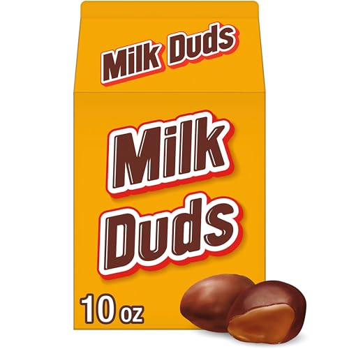 MILK DUDS Chocolate and Caramel Candy Box, 10 oz