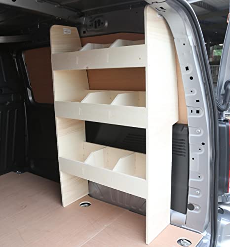 Estanterías para Furgonetas - Se Ajusta a Renault KANGOO L1 2008-21 Estantería Trasera para el Lado del Pasajero