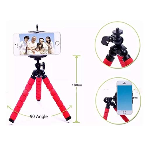 Mini Tripé Flexível Ajustável com Suporte para Celulares