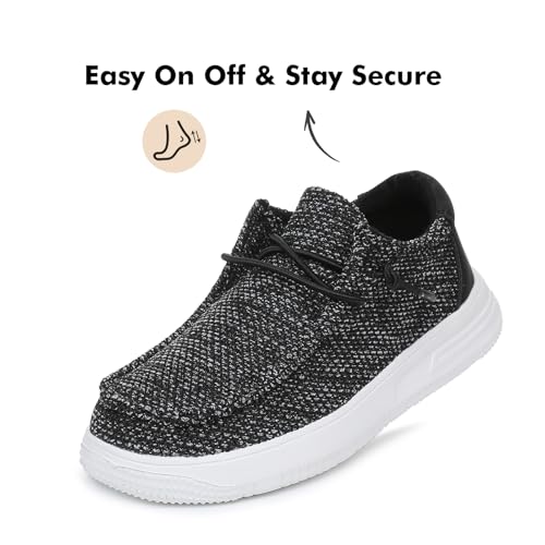 Ahannie Kids Lightweight Slip-On Walking Loafers – Breathable, Comfortable, Easy On/Off Casual Shoes for Boys & Girls(Todler/Little Kid/Big Kid)3