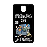 utaupia Coque pour Samsung Note 3 Silicone j'peux Pas J'Ai la flemme feignant Pas Cher Drole de Protection BD Humour Noir Je Humoristique Galaxy