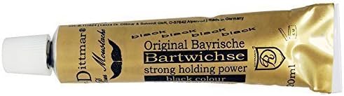 Original Bavarian Moustache Wax 20ml Tube with Black Dye