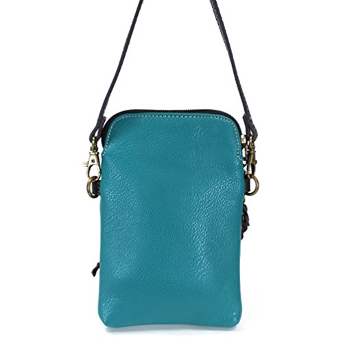 Image of CHALA Wilderness Animal Collection Cell Phone Crossbody Purse-Women PU Leather /Canvas Multicolor Handbag w /Adjustable Strap