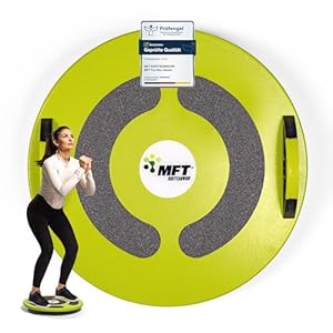 MFT Fun Disc Classic (MFT Grün) Balance Board (made in Austria) Profi Physio Therapiekreisel Gleichgewichtstrainer zur Stärkung der Muskulatur und Koordination, rutschfest, stabil aus Holz