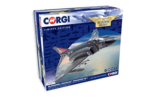 Corgi Diecast Mcdonnell Douglas Phantom FG.1 HMS Ark Royal 1:48 Military Aircraft Display Model AA27901 , Black