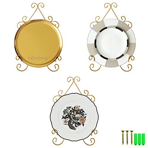 YY YEARCHY Plate Stand Holder for Wall Hanging Display Rack